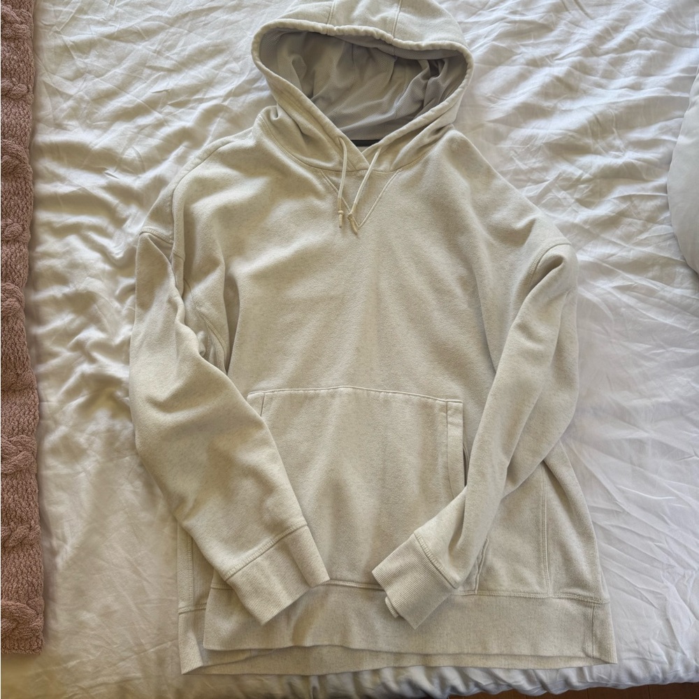All in Motion Men’s Hoodie XXL – Oatmeal Beige Pullover – Soft Fleece Lined